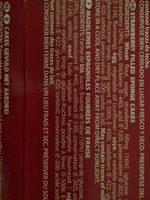 Paquets De  Madeleines Fourres Fraise X 24 Individuelle Ingredients