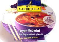 Sopa Oriental Con Setas Y Bambu Carretilla Ingredients