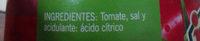 Tomate Triturado Carretilla Ingredients