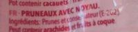 Fruits Secs Pruneaux Ingredients