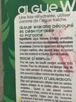 Wakame Algen Ingredients