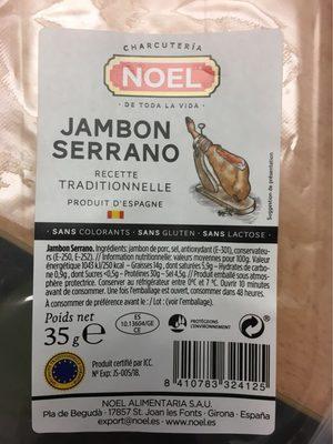 35G Jambon Serrano