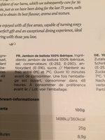 Ibrico Bellota Skivet 36 MND Ingredients