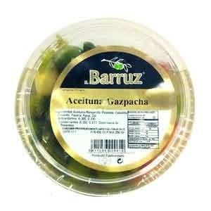 Aceitunas Verdes Partidas Aliadas A La Gazpacha "Barruz" Variedad Manzanilla