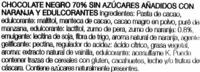 Chocolate Negro Con Naranja Edulcorado 70% Cacao Ingredients