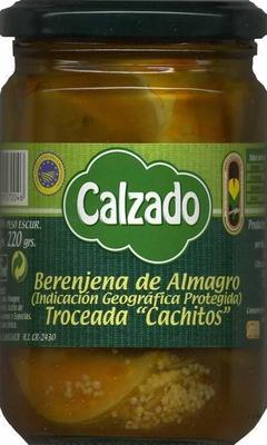 Berenjenas Encurtidas Troceadas &quot;Calzado&quot; Origen Almagro