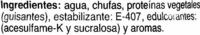 Bebida De Chufa Ligera Ingredients