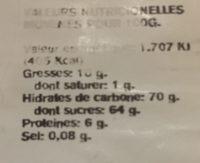 Nougat Soft Tendre Ingredients