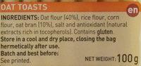 Oat Toast Ingredients