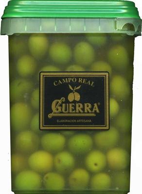Aceitunas Verdes Enteras "Guerra" Variedad Campo Real