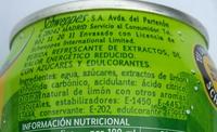Schweppes Limn Spirit Ingredients