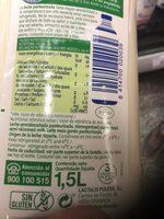 Leche Fresca Semidesnatada Ingredients