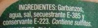 Garbanzos Don Pedro Ingredients