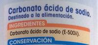 Bicarbonato Sdico Ingredients