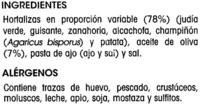 Menestra De Verduras Ingredients