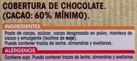 Chocolate Especial Fundir Ingredients