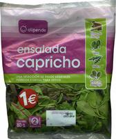 Ensalada Capricho Report Card