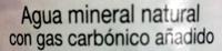 Agua Mineral Natural  Fontecelta Ingredients