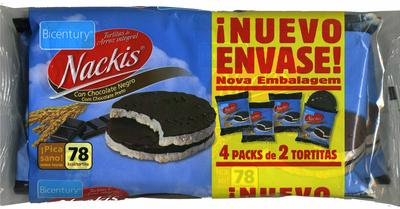 Tortitas De Arroz Con Chocolate Negro - 4 Packs