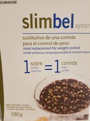 Kiluva Slimbel Chocolate Custard With 5 Envelopes Crocanti