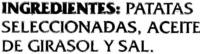 Patatas Fritas Lisas "Espada" Ingredients