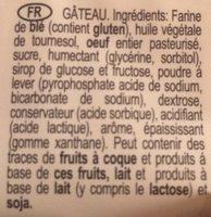 Cake Natur 550G Mandul Ingredients