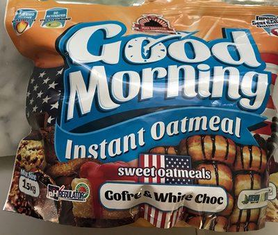 Good Morning Instant Oatmeal Gaufre Chocolat Blanc