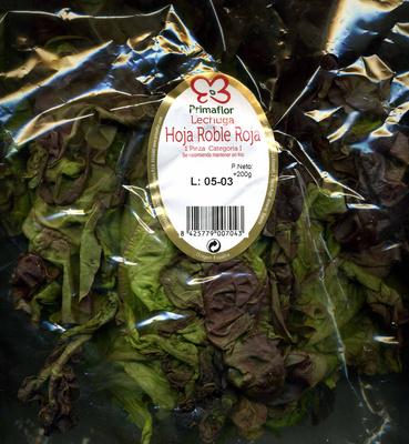 Lechuga Hoja De Roble Roja