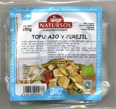 Tofu Ecolgico &quot;Natursoy&quot; Ajo Y Perejil