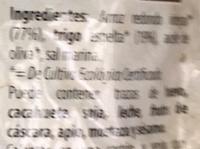 Arroz Integral Y Espelta Ingredients
