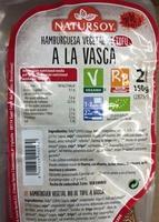 Hamburguesa Vegetal De Tofu A La Vasca Report Card