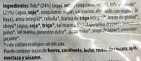 Hamburguesa Vegetal De Tofu A La Vasca Ingredients