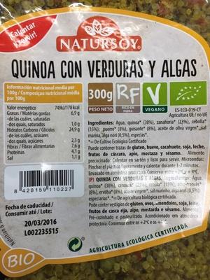 Quinoa Con Verduras Y Algas