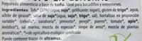 Tofu En Lonchas Ingredients