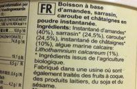 Petit Dej Instantane Calcium Ingredients