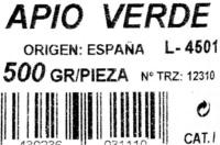 Apio &quot;Briska&quot; Ingredients