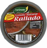 Tomate Natural Rallado &quot;Surinver&quot; Report Card