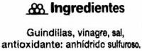 Guindillas Encurtidas &quot;SuperSol&quot; Ingredients