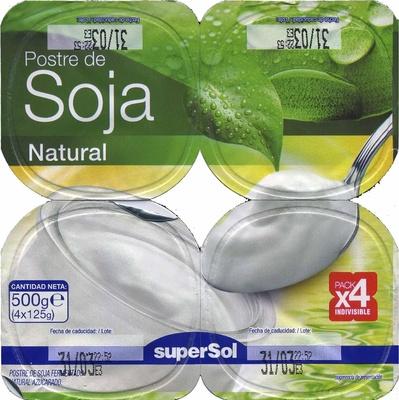 Postre De Soja &quot;SuperSol&quot; Natural