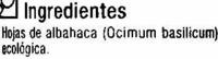 Albahaca Seca Molida Ingredients