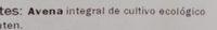 Copos De Avena Gruesos Integrales Ingredients