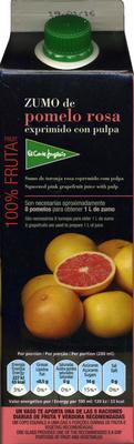 Zumo De Pomelo Rosa Exprimido