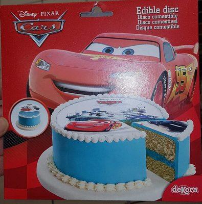 Disque En Sucre 16 Cm Cars