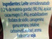 Yoggi Chocolate Ingredients