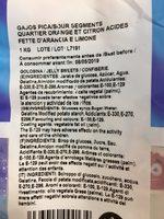 Dulceplus Gajos 1 KG Ingredients