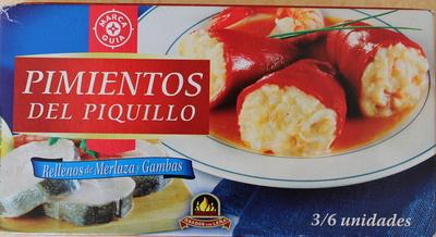 Pimientos Del Piquillo Rellenos De Merluza Y Gambas