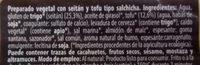 Salchicha Vegetal Seitn Y Tofu Ingredients