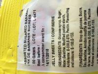 Dulceplus Bananas Ingredients