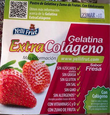 Gelatina Extra Colageno Fresa
