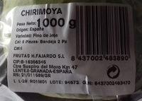 Chirimoya Ingredients